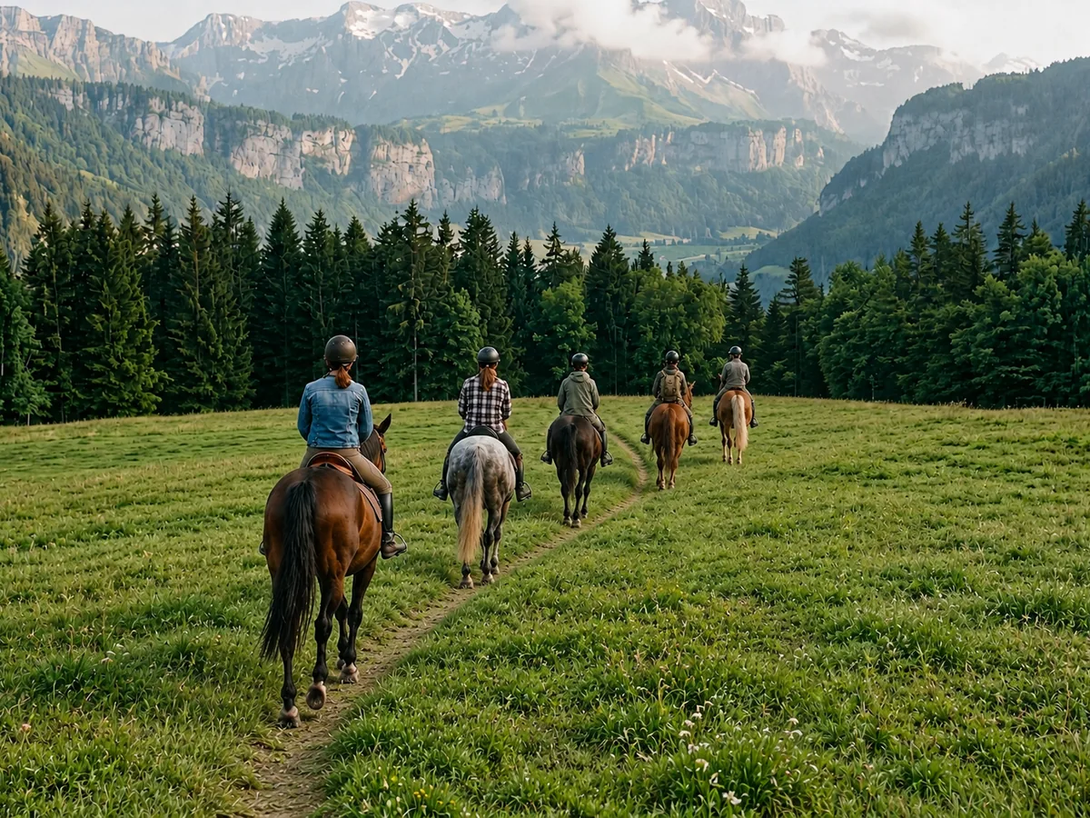 Balade à cheval en Haute-Savoie, autour de Sciez